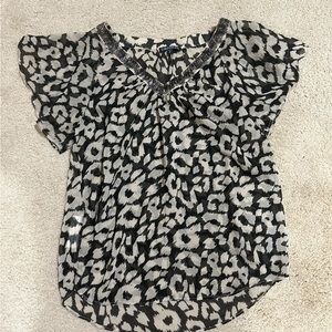 Women’s small express blouse with beautiful sequin along neckline